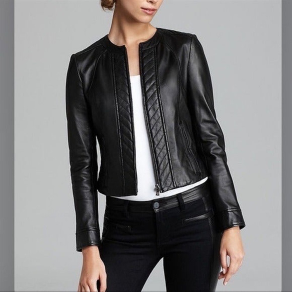 Tory Burch Daphne Leather Jacket